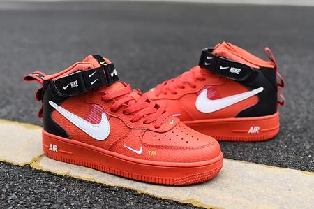 Air force 1 high czerwone best sale