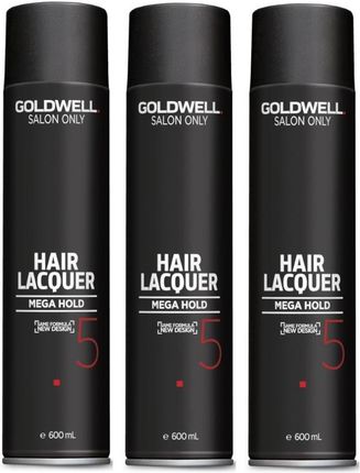 Goldwell Salon Only Hair Zestaw Super Mocny Lakier Do Włosów 3x600ml