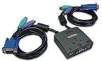Edimax EK-PA2C PS/2 Audio Switch dla 2 komputerów (kable 1.2m w zestawie) (EK-PA2C)