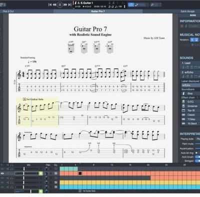 Guitar Pro 7 - program do edycji partytur BOX