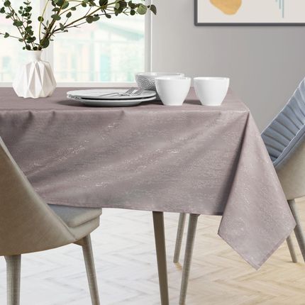 Ameliahome Obrus Plamoodporny Pudrowy Róż Vesta 150X220cm