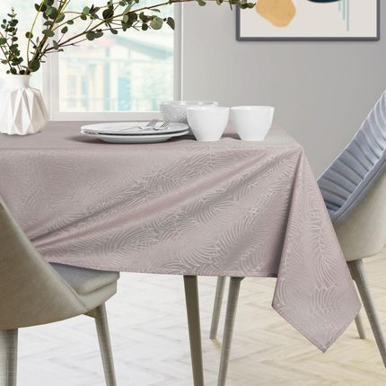 Ameliahome Obrus Plamoodporny Pudrowo Różowy Gaia 140X340cm