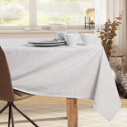 Decoking Obrus Bawełniany Kremowy Sparkle 120X240Cm