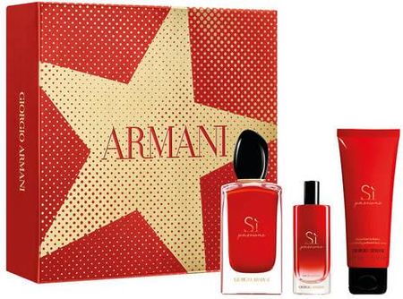 Armani 1 Si Passione Woda Perfumowana 100ml + Woda Perfumowana 15ml + Balsam Do Ciała 75ml