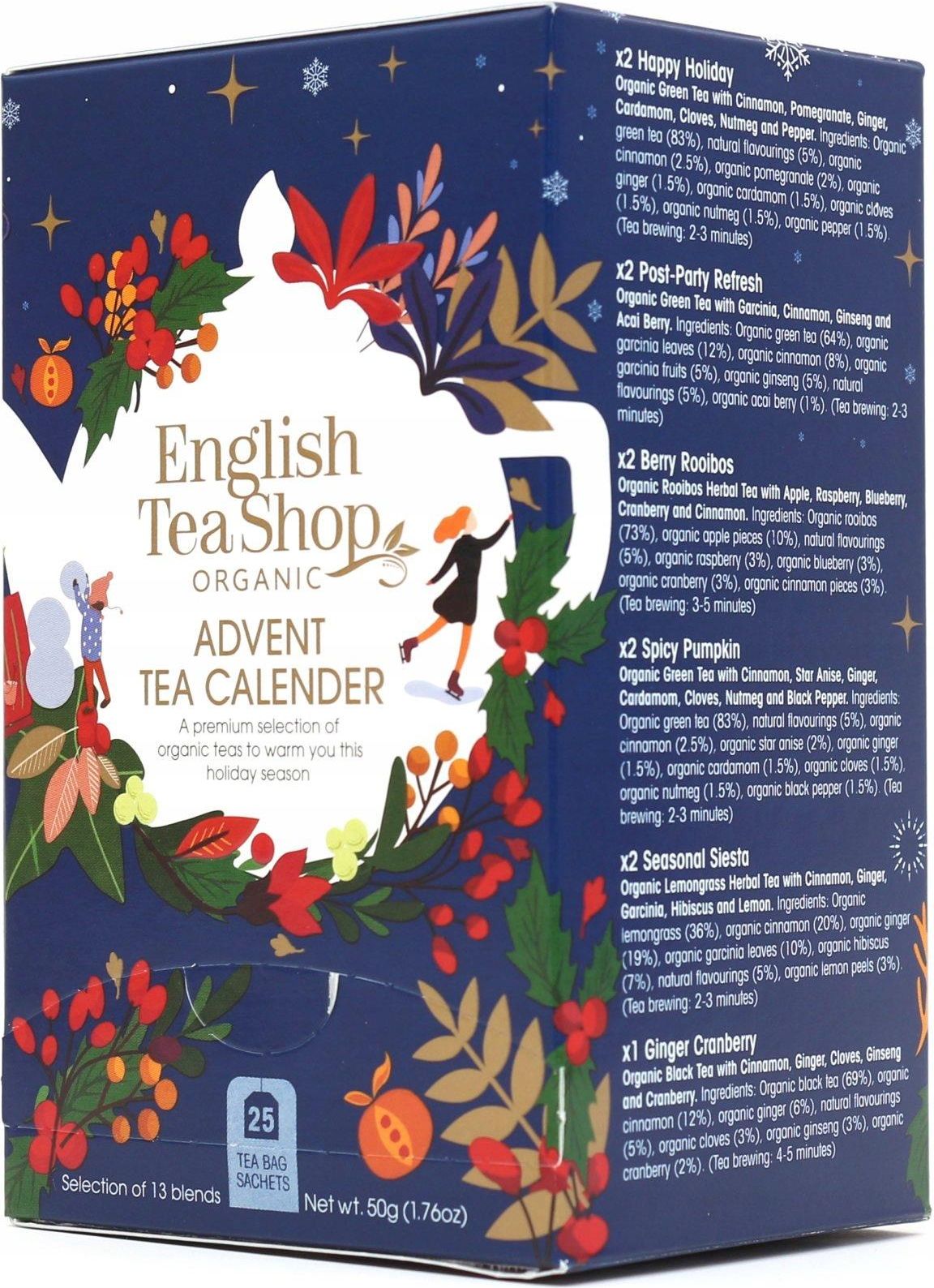 English Tea Shop - Kalendarz adwentowy z herbatą 25szt. 50g - zdjęcie 2 English Tea Shop - Kalendarz adwentowy z herbatą 25szt. 50g