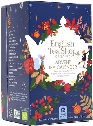 English Tea Shop Kalendarz Adwentowy Z Herbatą 25szt. 50g