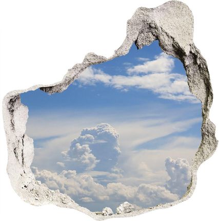 Wallmuralia Samoprzylepna Dziura Na Ścianę Chmury Na Niebie 75X75Cm