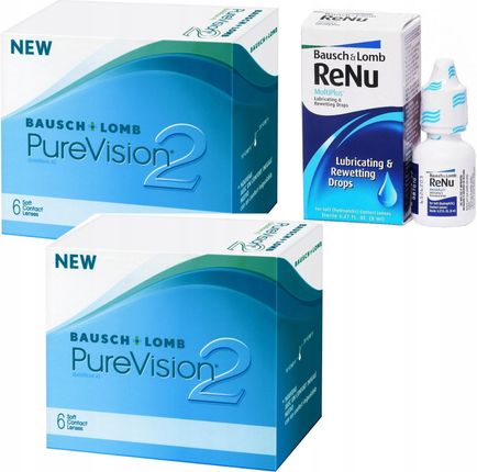 PureVision Pure Vision 2HD 12szt + krople ReNu