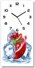 Wallmuralia Zegar Szklany Ścienny Granat I Lód 30X60Cm