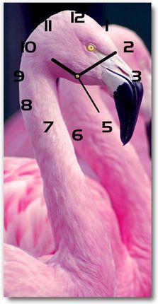 Wallmuralia Nowoczesny Zegar Ścienny Flamingi 30X60Cm