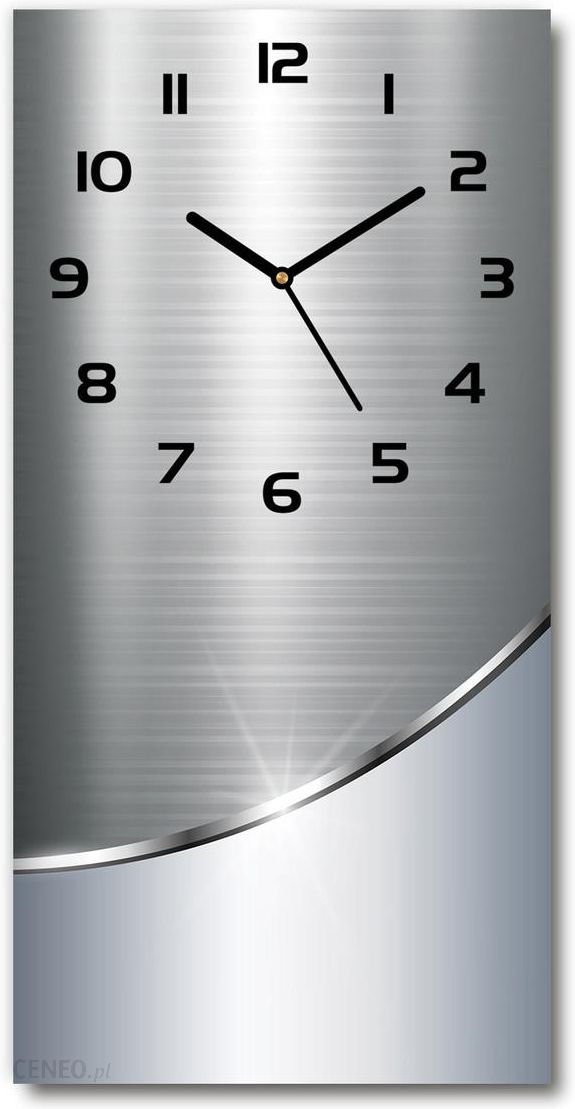   Wallmuralia sieninis laikrodis Metalo anotacija 30X60Cm