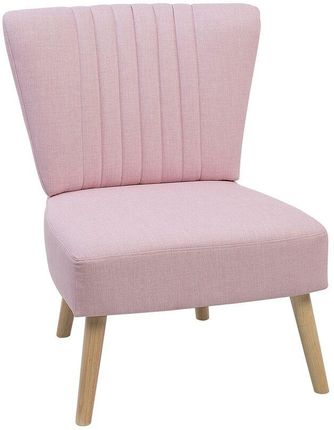 Fotel tapicerowany rożowy VAASA 4251682203081 