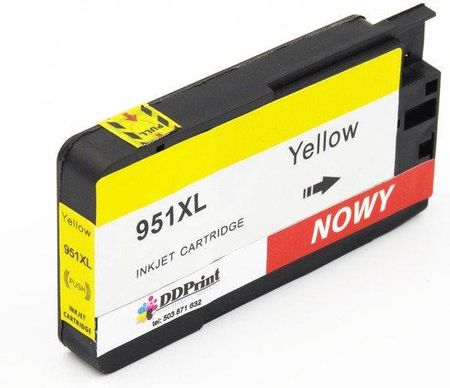 DD-Print Tusz 951XL Yellow do HP Officejet Pro 8100 8600 8610 8620 251 276 / 30 ml / zamiennik / 