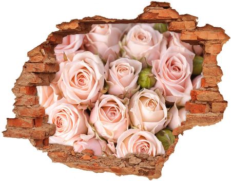 Wallmuralia Samoprzylepna Dziura Na Ścianę Naklejka Róże 90X70Cm
