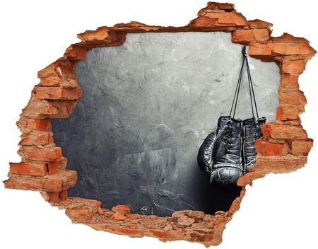 Wallmuralia Fototapeta Dziura Na Ścianę 3D Rękawice Bokserskie 90X70Cm