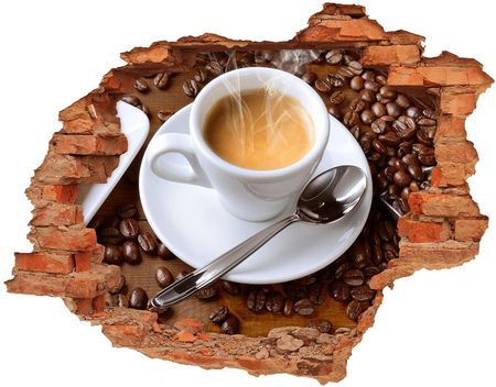 Wallmuralia Naklejka Dziura Na Ścianę Aromatyczna Kawa 90X70Cm