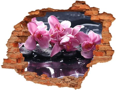 Wallmuralia Samoprzylepna Naklejka Na Ścianę Różowa Orchidea 90X70Cm