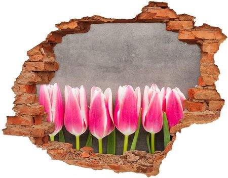 Wallmuralia Samoprzylepna Naklejka Na Ścianę Różowe Tulipany 90X70Cm