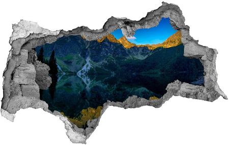 Wallmuralia Dziura 3D W Ścianie Naklejka Cegła Tatry 95X73Cm