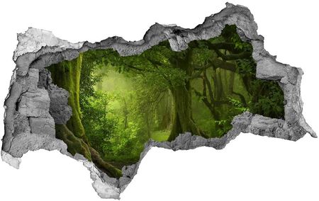 Wallmuralia Dziura 3D W Ścianie Naklejka Tropikalna Dżungla 95X73Cm