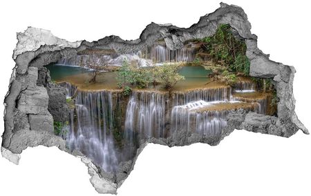 Wallmuralia Dziura 3D W Ścianie Naklejka Wodospad W Lesie 95X73Cm