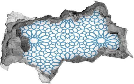 Wallmuralia Naklejka 3D Dziura Na Ścianę Orientalny Wzór 95X73Cm