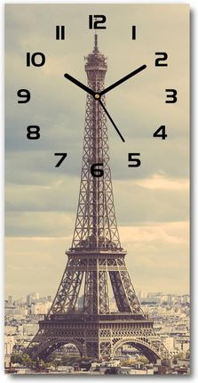Wallmuralia Zegar Ścienny Wieża Eiffla Paryż 30X60Cm (plzsp30x60f67211214)