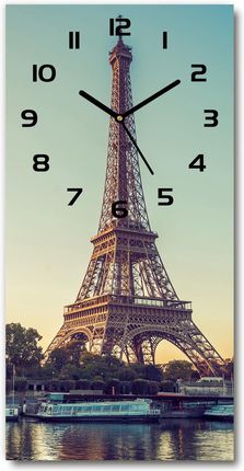Wallmuralia Zegar Ścienny Wieża Eiffla Paryż 30X60Cm (plzsp30x60f94387968)