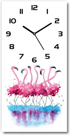 Wallmuralia Nowoczesny Zegar Ścienny Flamingi 30X60Cm (plzsp30x60f98015396)