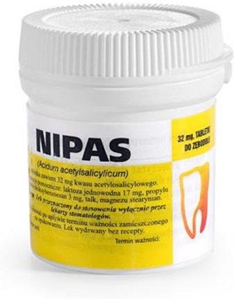 NIPAS Tabletki na zapalenie zębodołu 0,032g 50tabl.