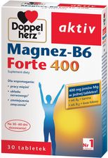 Zdjęcie Doppelherz Aktiv Magnez-B6 Forte 400 30tabl. - Jedwabne