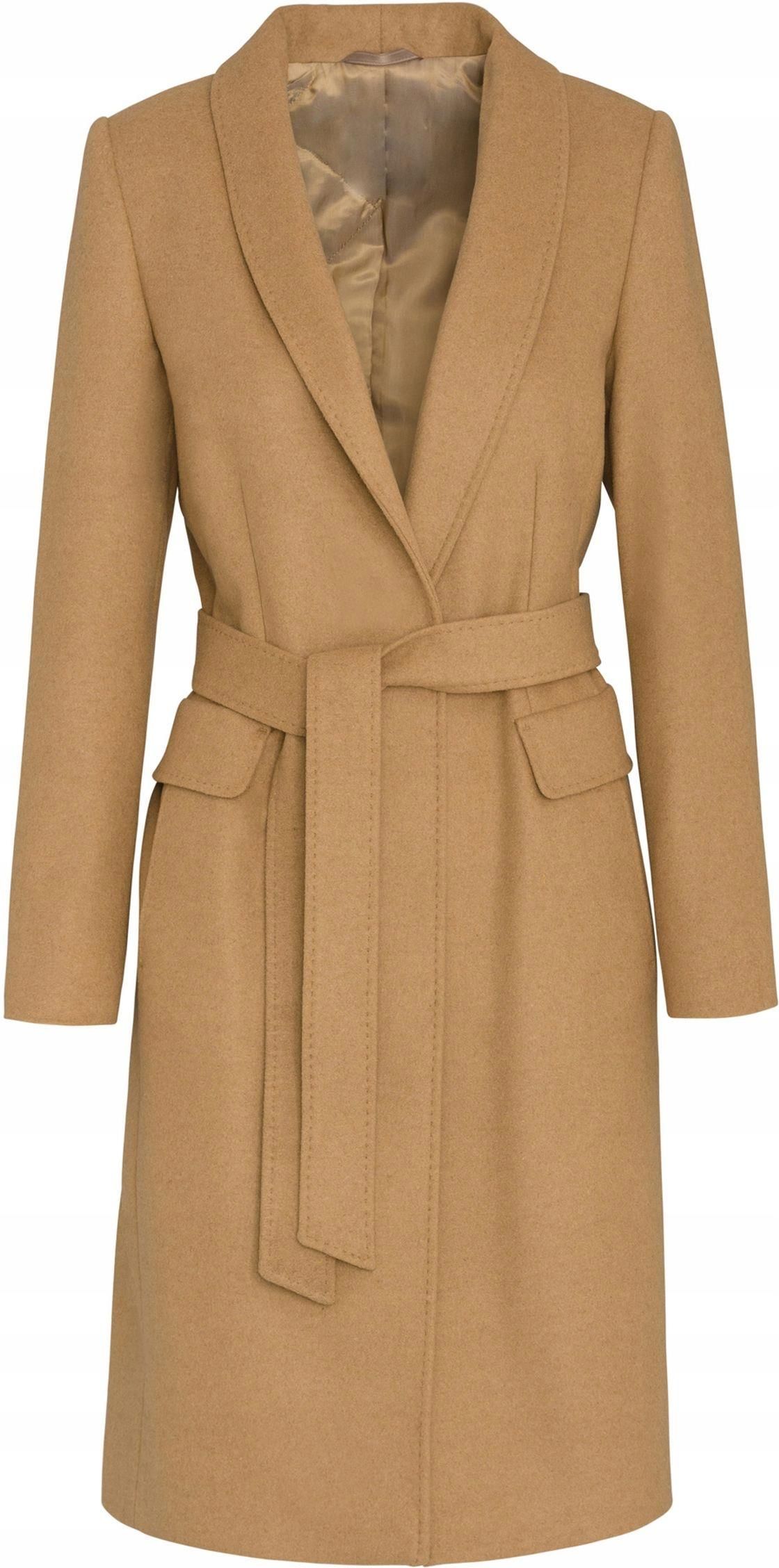 Klasyczny Damski Płaszcz Wełniany Donna Roz L - Ceny i opinie - Ceneo.pl