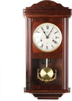 Zegar Ścienny Wiszący Antyczny Wahadłowy Theseus Mahagoni 60 Cm