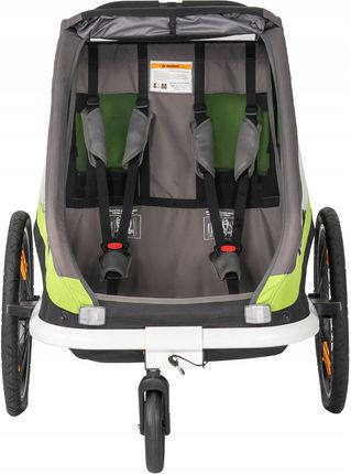 Hamax Przyczepka Rowerowa Traveller Green Grey Zielony Ham400050 - zdjęcie 3