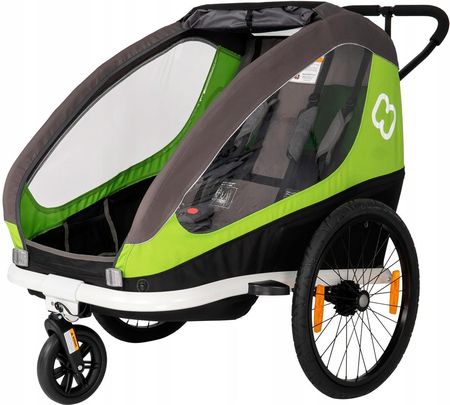 Hamax Przyczepka Rowerowa Traveller Green Grey Zielony Ham400050 - zdjęcie 4