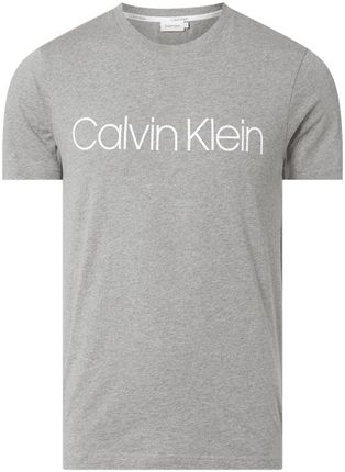 Calvin Klein T-shirt z nadrukiem z logo - Ceny i opinie T-shirty i koszulki męskie YDHX