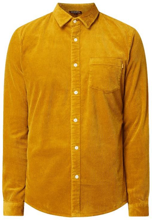 REVIEW Koszula sztruksowa o kroju slim fit z dodatkiem REVIEW Koszula sztruksowa o kroju slim fit z dodatkiem