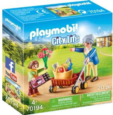 Playmobil 70194 City Life Babcia Z Chodzikiem