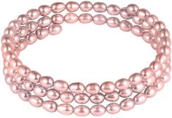 Zdjęcie JwL Luxury Pearls Bransoletka wykonana z prawdziwych różowych pereł JL0570  - Wrocław