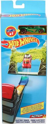 Hot Wheels Zestaw elektryczna wieża + Autko FWM86