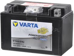 Varta Powersports AGM YTX9 FA 12V 8Ah 135A