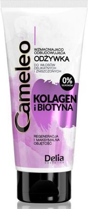 Delia Cosmetics Cameleo Kolagen i Biotyna Odżywka Wzmacniająco Odbudowująca 200 ml