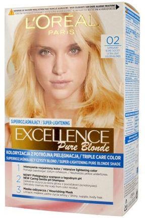 L'Oreal Excellence Creme Pure Blond Krem Koloryzujący 02 Superjasny Blond Złocisty 1op