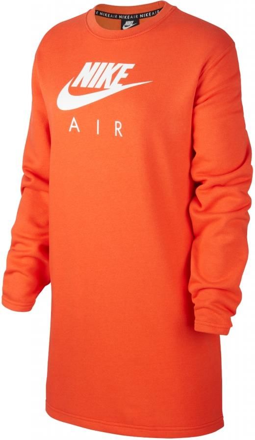 nike w nsw air crew dress bb flc
