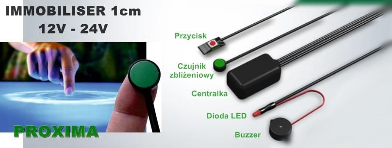 Immobilizer Zbliżeniowy Proxima 1cm 12V-24V - zdjęcie 2 Immobilizer Zbliżeniowy Proxima 1cm 12V-24V