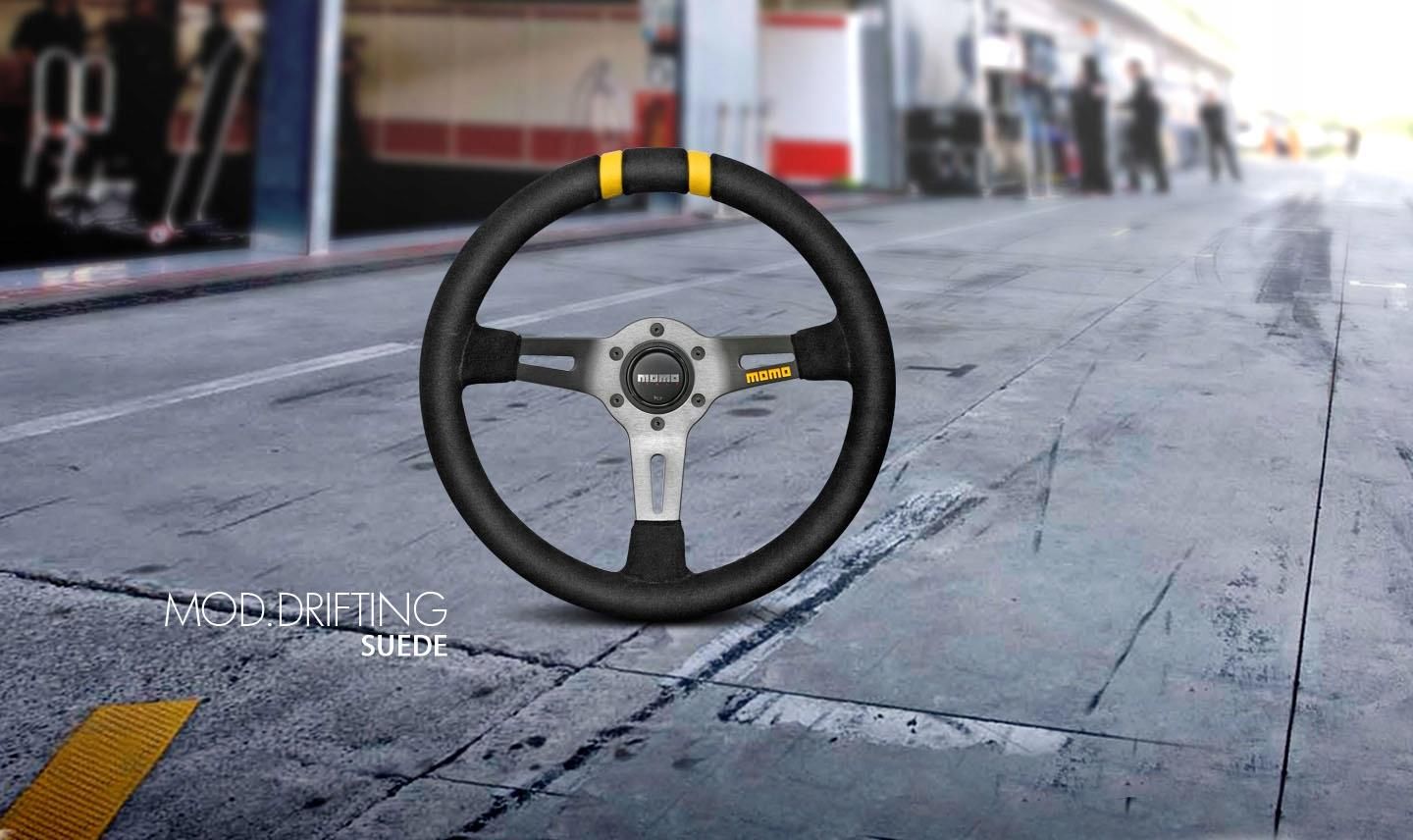 【American】MOMO DRIFTING 33Φ MOMO Germany - MOMO Drifting Steering wheel - Yellow