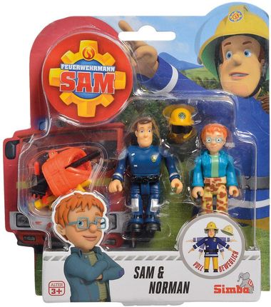 Simba Strażak Sam 2 Figurki Z Akcesoriami Sam I Norman 9251043 A