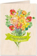 Zdjęcie Cozywood Karnet Drewniany C6 + Koperta Gratulacje - Morąg