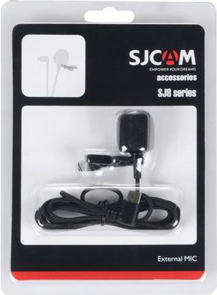 Mikrofon zewnętrzny krawatowy do kamery sportowej SJCAM SJ8