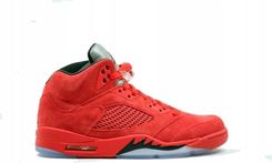 Buty Nike Air Jordan 5 red Suede 136027 602 R 40 Ceny i Buty Nike Air Jordan 5 Czerwone Suede 136027 602